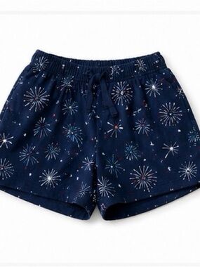 Celebrate patriotic Girls' Navy Firework-Print Shorts